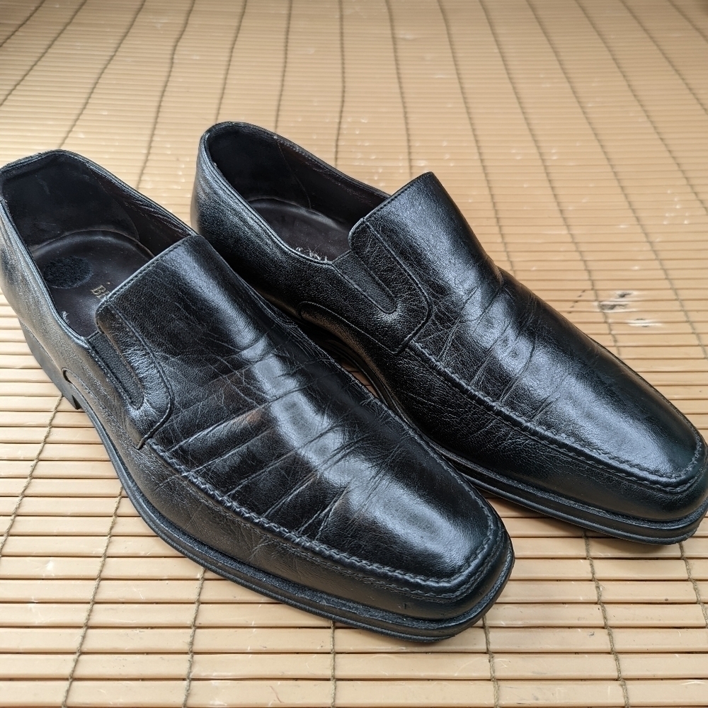 BRUNO MAGLI  "Raging" Mens Casual Dress Shoes Soft Black Napa Leather Italian Ma